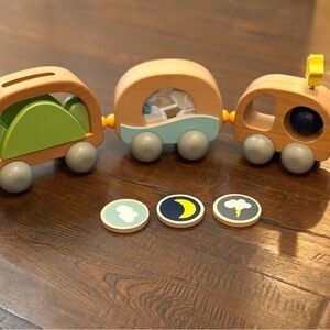KiwiCo Wooden Learn & Grow Magnetic Car Set Montessori Toy